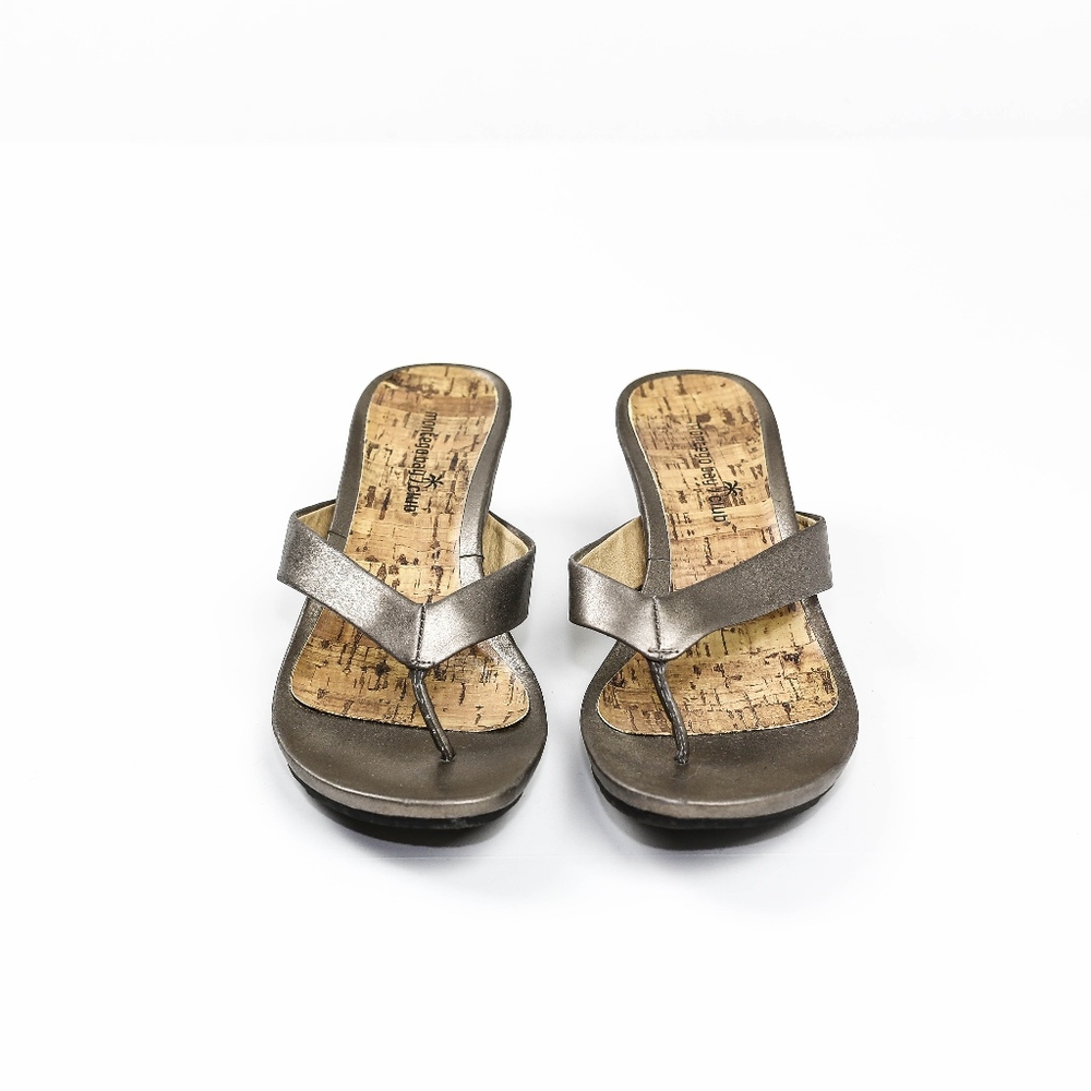 MontegoBay Club Sandal Wedges Bronze Size 8.5 - Picture 1 of 4